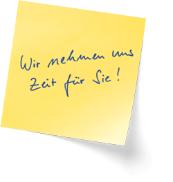post-it mit der Aufschrift 
