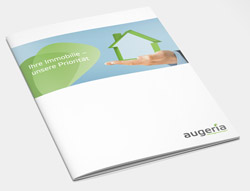 Die augeria Immobilien-Imagebroschuere
